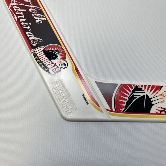 Norfolks Admirals Official AHL SHER-WOOD Mini Goalie Hockey Stick NEW - Picture 4 of 8